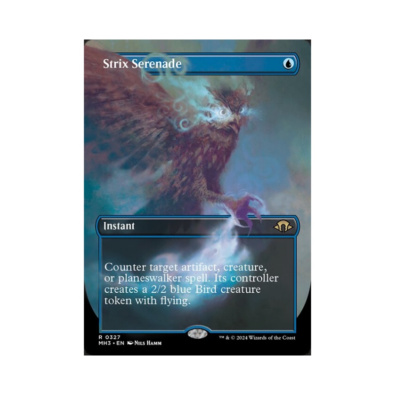 万智牌 猛枭夜曲 简中/英文 平/闪 扩画 摩登新篇3 MH3 蓝色