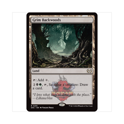 万智牌 阴森蛮荒林 Grim Backwoods 暮悲邸:鬼屋惊魂指挥官 地 金