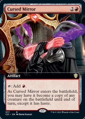 呆呆龙 万智牌 指挥官2021 英文 日文 扩画 魔镜 Cursed Mirror