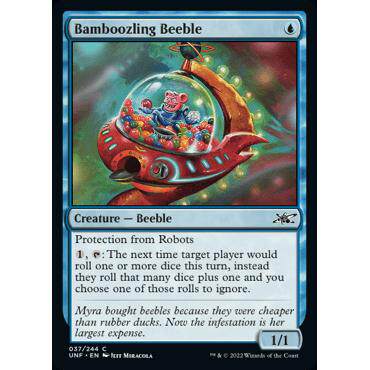 呆呆龙 万智牌 英文 鸡飞4 UNF 平/闪/银河 Bamboozling Beeble