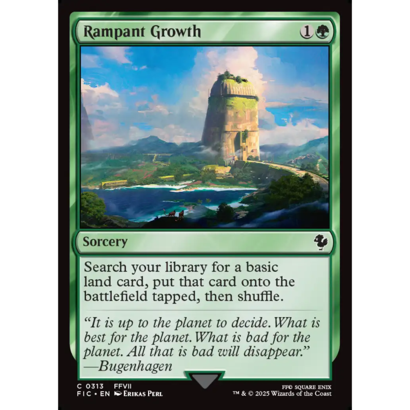 呆呆龙 万智牌 徒长 Rampant Growth 平/闪/扩画 最终幻想