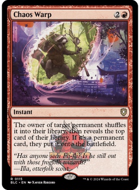 呆呆龙 万智牌 混沌歪曲 Chaos Warp 115 斑隆洛指挥官 红色 金