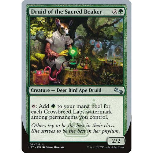 呆呆龙卡牌 万智牌 Druid of the Sacred Beaker 闪 英文 鸡飞3