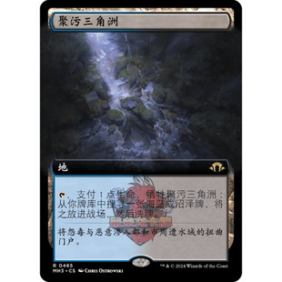 萬智牌 英文 摩登新篇3 地 簡中 閃 465 擴畫 聚污三角洲 平