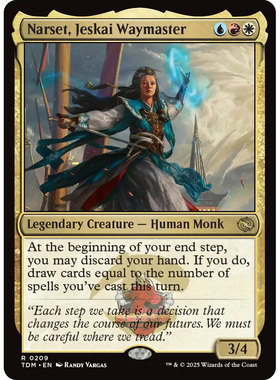 万智牌 鞑契 龙岚录 Narset, Jeskai Waymaster 洁斯凯道宗娜尔施