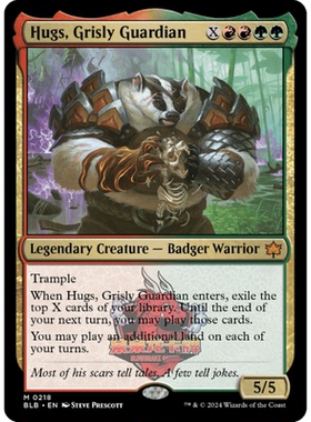 万智牌 骇人守护者哈格斯 Hugs, Grisly Guardian 218 平/闪