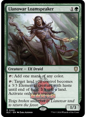 万智牌 罗堰黑土语者 Llanowar Loamspeaker 228 斑隆洛指挥官 金