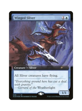 呆呆龙 万智牌 飞翼裂片妖 英文 扩画 闪 secret Lair SL 蓝色