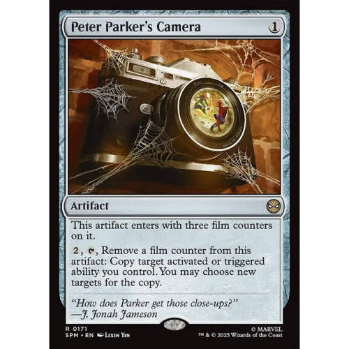 万智牌 Peter Parker's Camera 彼得 帕克的相机 平/闪/扩画 SPM