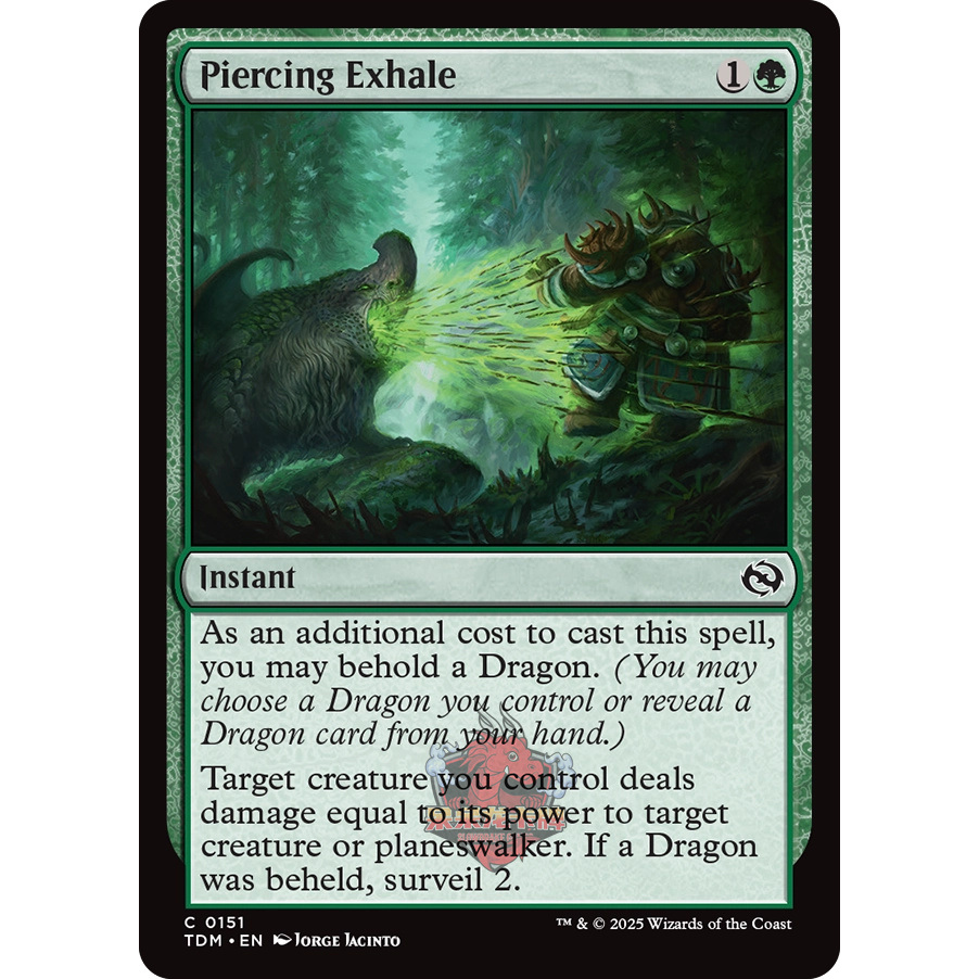 万智牌 鞑契 龙岚录 平/闪/扩画 Piercing Exhale 穿刺吐息