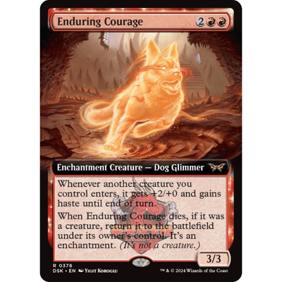 万智牌 Enduring Courage 永续勇气体 鬼屋惊魂 扩画 平/闪