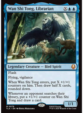 万智牌Wan Shi Tong, Librarian 藏书神万知堂 TLA 异画 平/闪