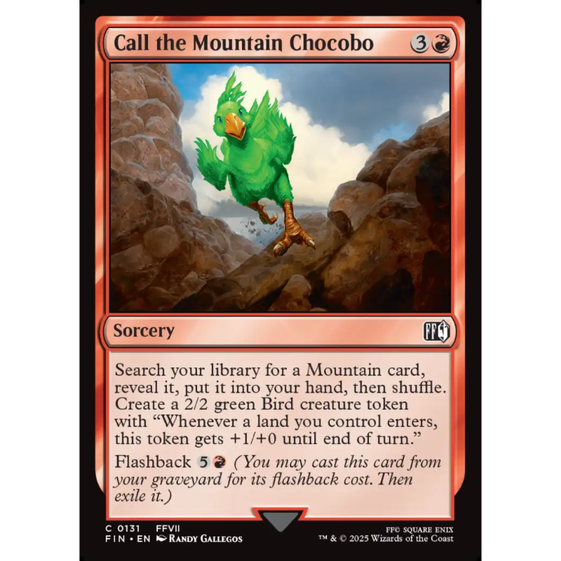 唤出山陆行鸟 Call the Mountain Chocobo 平/闪/扩画 最终幻想