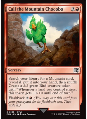 唤出山陆行鸟 Call the Mountain Chocobo 平/闪/扩画 最终幻想