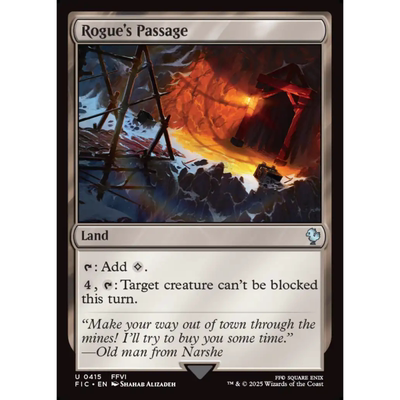 呆呆龙 万智牌 浪客小径 Rogue's Passage 平/闪/扩画 最终幻想