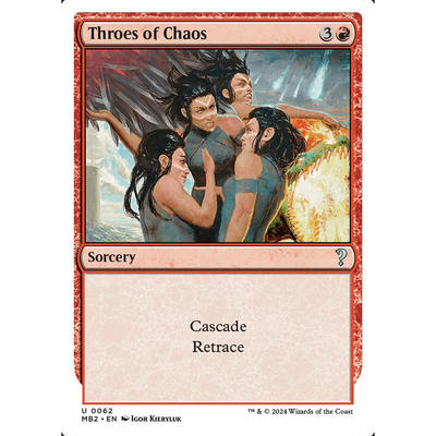 MB2 万智牌 62 throes of chaos 混沌苦痛 神秘补充包2