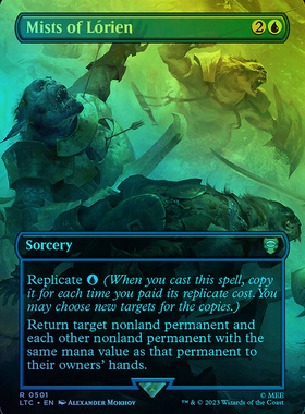 万智牌 闪 Mists of Lórien 扩画 英文 魔戒节假日版 蓝色 金