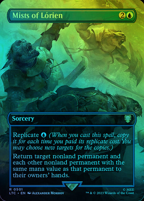 万智牌 闪 Mists of Lórien 扩画 英文 魔戒节假日版 蓝色 金