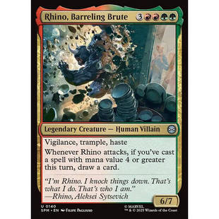 万智牌 Rhino, Barreling Brute 莽撞蛮汉犀牛人 平/闪 SPM