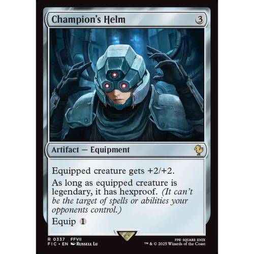 呆呆龙 万智牌 斗士头盔 Champion's Helm 平/闪/扩画 最终幻想