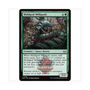 万智牌 苔墓千足虫 Moldgraf Millipede 暮悲邸:鬼屋惊魂 指挥官