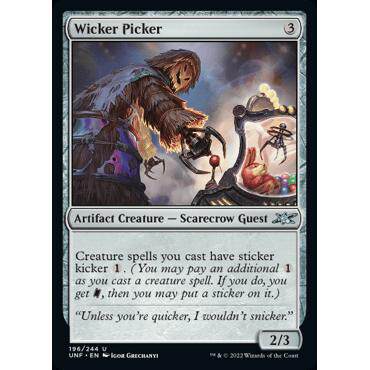 呆呆龙 万智牌 英文 闪 鸡飞4 Wicker Picker