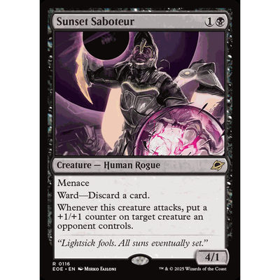 呆呆龙 落日破坏者 Sunset Saboteur 平/闪/扩画 虚空边域 EOE