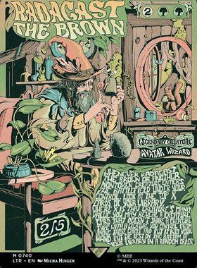 万智牌 褐袍拉达加斯特 740 英文 闪 魔戒节假日 绿色 秘稀 海报