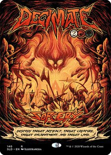 呆呆龙卡牌 万智牌 摧残 英文 secret Lair SL