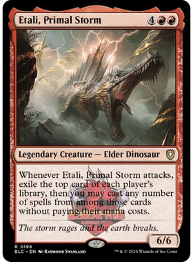万智牌 始啸埃泰力 Etali, Primal Storm 196 斑隆洛指挥官 红色
