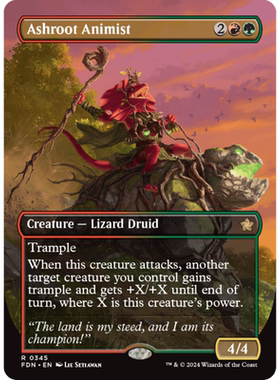 烬根物灵师 Ashroot Animist 平/闪/异画 基石构筑 FDN 多色 金