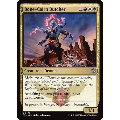 万智牌 鞑契 龙岚录 平/闪 Bone-Cairn Butcher 骨冢屠夫