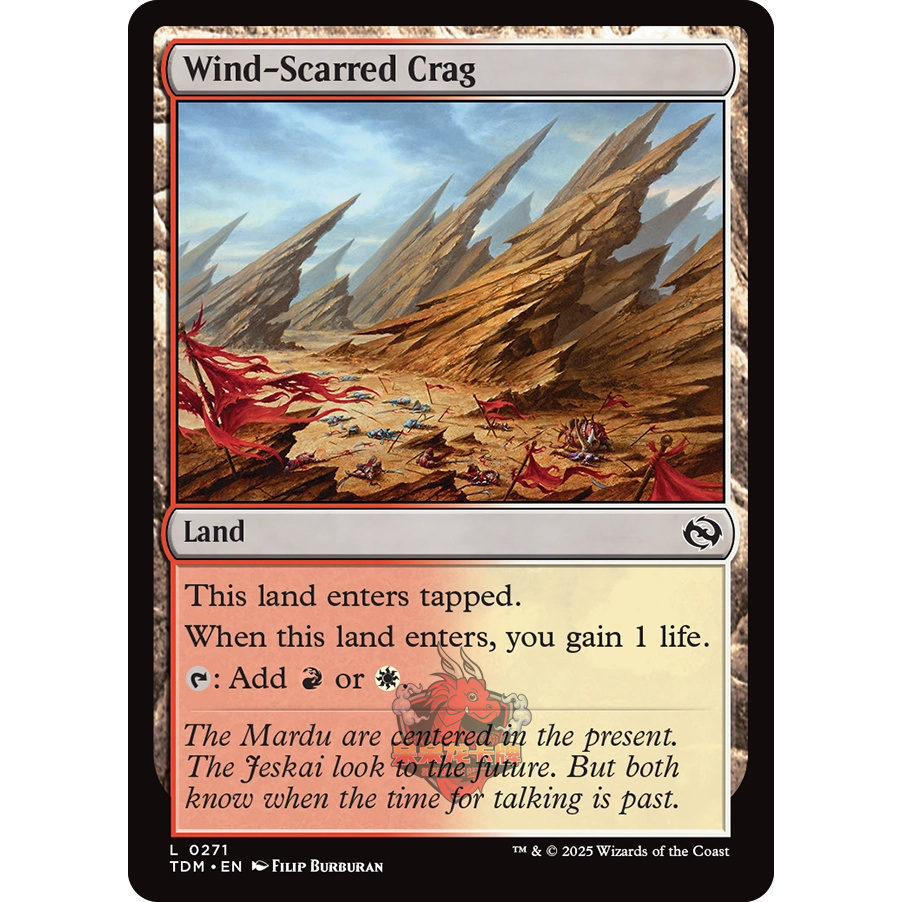 万智牌 鞑契 龙岚录 Wind-Scarred Crag 风蚀峭壁
