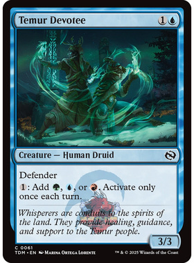 呆呆龙 万智牌 鞑契 龙岚录 平/闪 Temur Devotee 铁木尔信徒