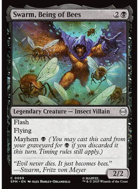 万智牌 Swarm, Being of Bees 蜜蜂化身蜂群 平/闪 SPM 蜘蛛侠