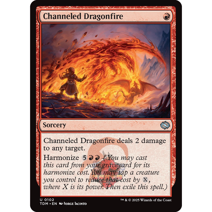 萬(wàn)智牌 韃契 龍嵐錄 平/閃 Channeled Dragonfire 通貫龍炎