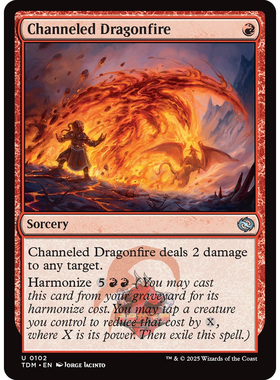 万智牌 鞑契 龙岚录 平/闪 Channeled Dragonfire 通贯龙炎
