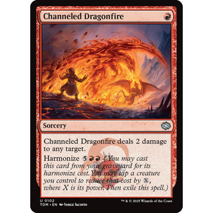 万智牌 鞑契 龙岚录 平/闪 Channeled Dragonfire 通贯龙炎