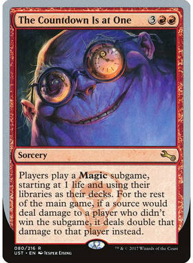 呆呆龙卡牌 万智牌 The Countdown Is at One 平 英文 鸡飞3