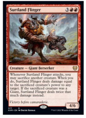万智牌 瑟特兰投掷客 Surtland Flinger 红色 英文