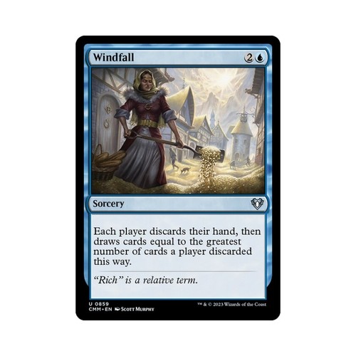 呆呆龙卡牌 万智牌 横财 英文 指挥官大师预组 蓝色 银