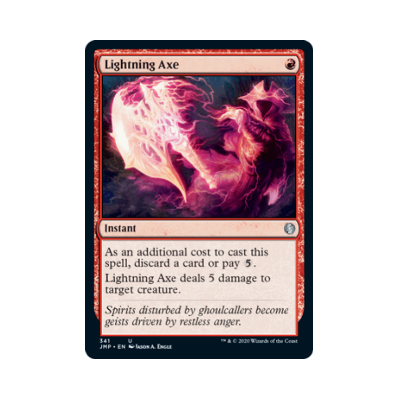 呆呆龙卡牌 万智牌 闪电斧 英文 JUMPSTART 红色