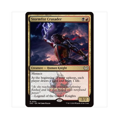 万智牌 雷拳圣战军 Stormfist Crusader 暮悲邸:鬼屋惊魂指挥官