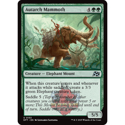 万智牌 领头长毛象 Autarch Mammoth 英文 平/闪/异画 乙太漂移
