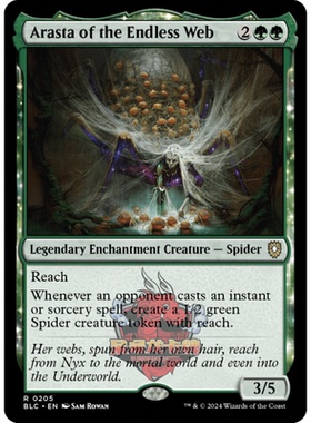 万智牌 BLC 无尽缠丝阿拉斯塔 Arasta 205 斑隆洛指挥官 绿色 金