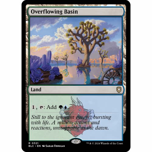 万智牌 满溢水潭 Overflowing Basin 321 英文 平 斑隆洛 BLB