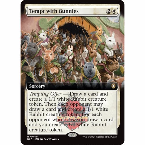 万智牌 兔子诱惑 Tempt with Bunnies 斑隆洛指挥官 扩画 平/闪