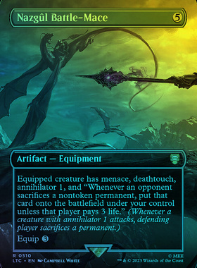 呆呆龙卡牌 万智牌 闪 Nazgûl Battle-Mace 英文 魔戒假日版 神