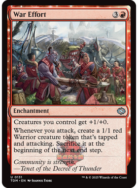 万智牌 鞑契 龙岚录 平/闪 War Effort 动员备战