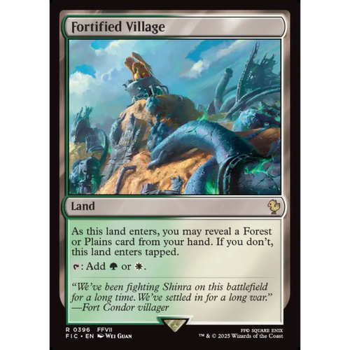 呆呆龙 万智牌 筑防村庄 Fortified Village 平/闪/扩画 最终幻想